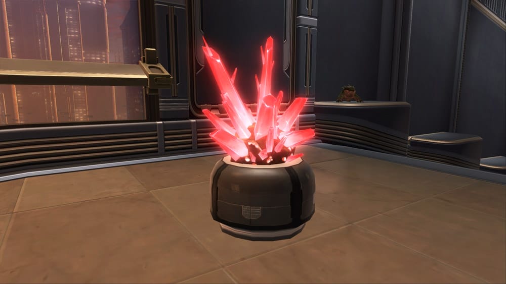 Solid Red Crystal Formation