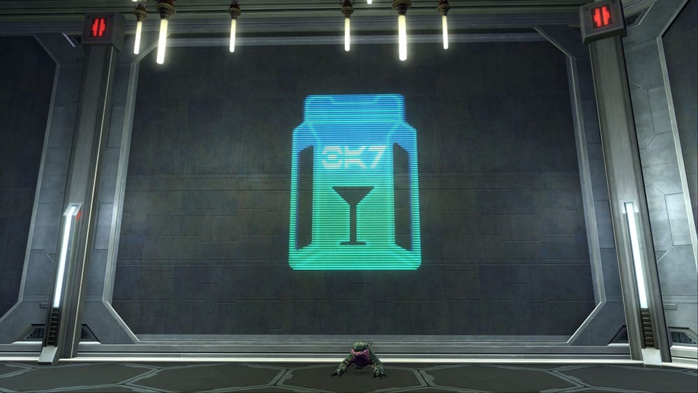 Holo Sign: Bar Drink Glass