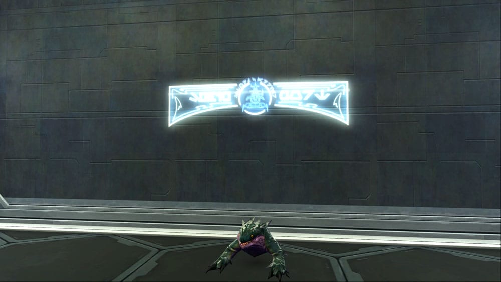 Holo Sign: Ship Port (Blue)