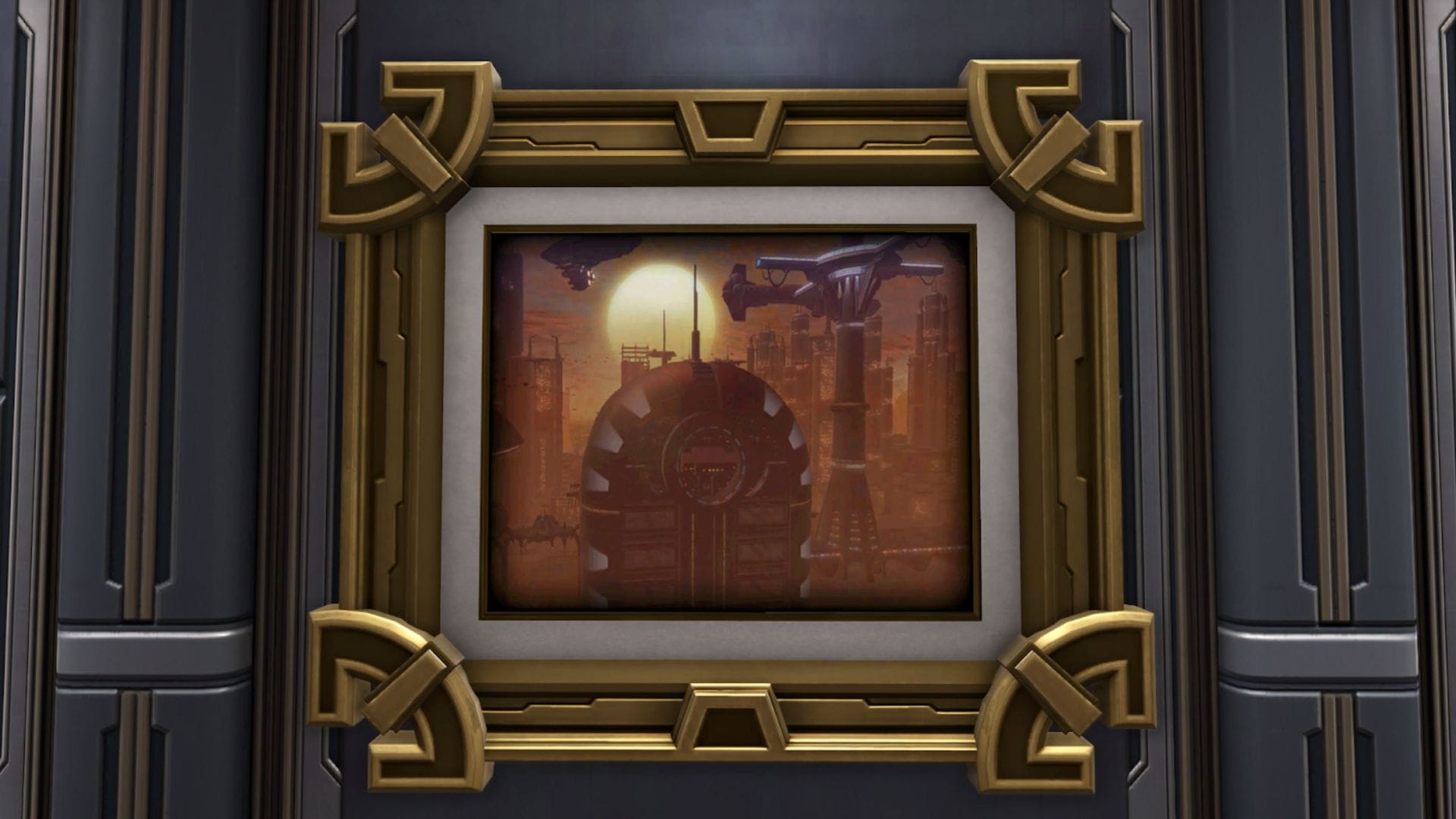 Art: Best View of Coruscant (Gilded)