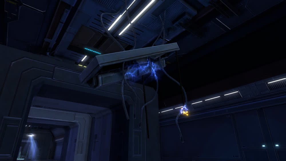 Destroyed Ceiling Light