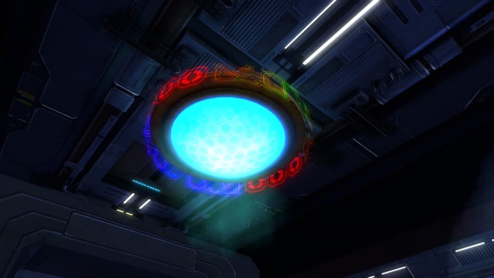 Dynamic Underworld Ceiling Light (Blue)