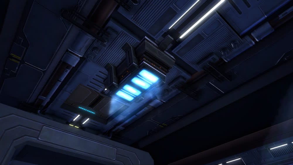 Factory Ceiling Light (Blue)