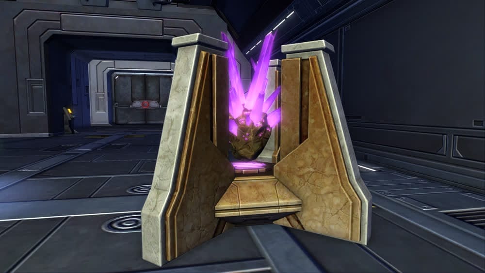 Purple Crystal Container