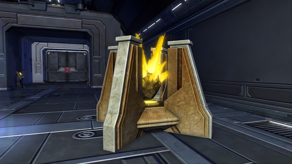 Yellow Crystal Container
