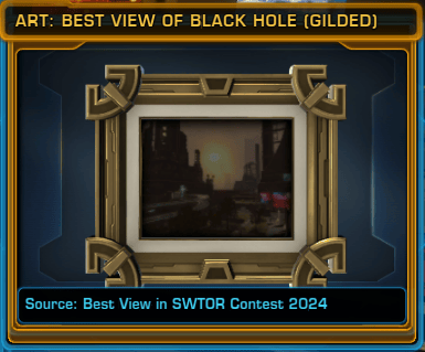 Art: Best View of Black Hole (Gilded)